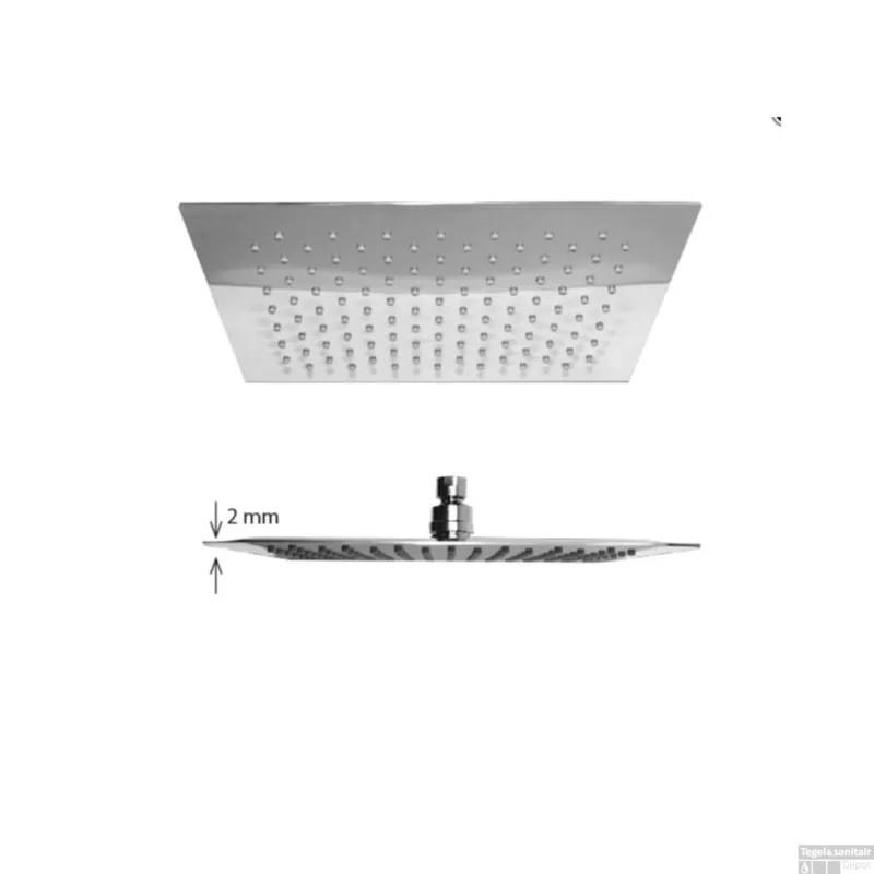 Gratis Retour Regendouche Square-Thin 20x20 cm Best Design Dikte 2 mm