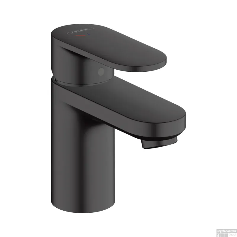 Wastafelmengkraan HansGrohe Vernis Blend 70 Eengreeps CoolStart Met Trekwaste Mat Zwart Favoriet