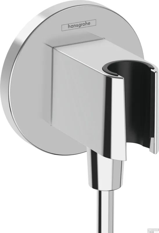 Hansgrohe FixFit S muuraansluitbocht met handdouchehouder, chroom Gecertificeerd