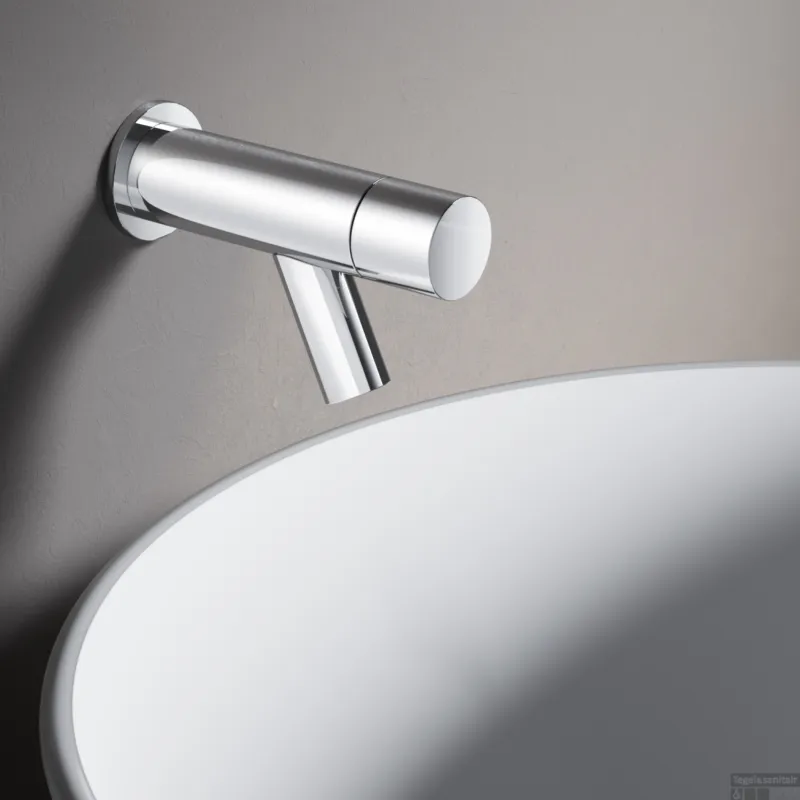 Goedkoop Fonteinkraan Hotbath Dude 1-knop Inbouw Wand 11.4 cm Chroom