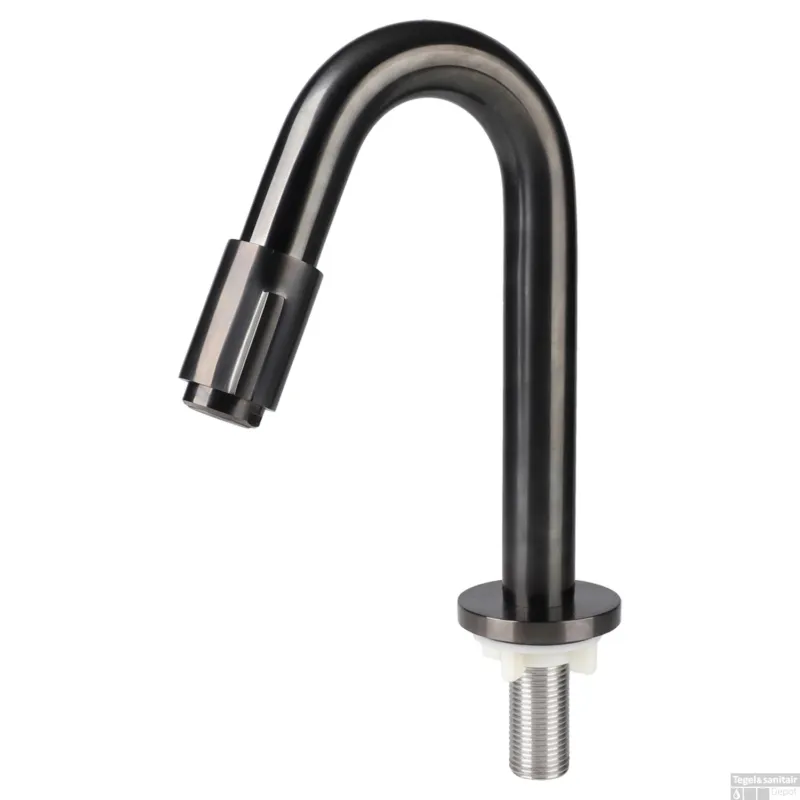 Koudwaterkraan Differnz Bow 19 cm Gunmetal Betrouwbaar