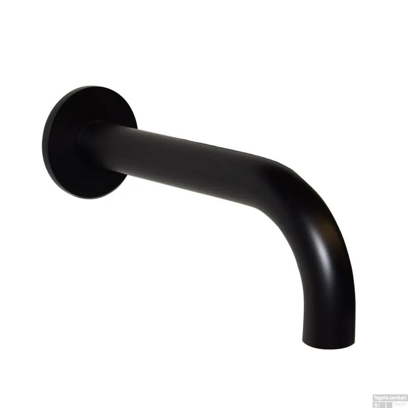 BWS Uitloop Inbouw Rond 20 cm Mat Zwart Lage Kosten