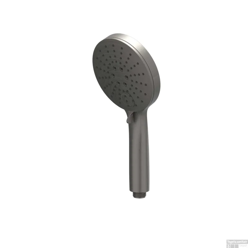 Handdouche IVY Verstelbaar 3-Standen met Antikalk Nozzels van ABS Kunststof Geborsteld Metal Black PVD Laatste Kans