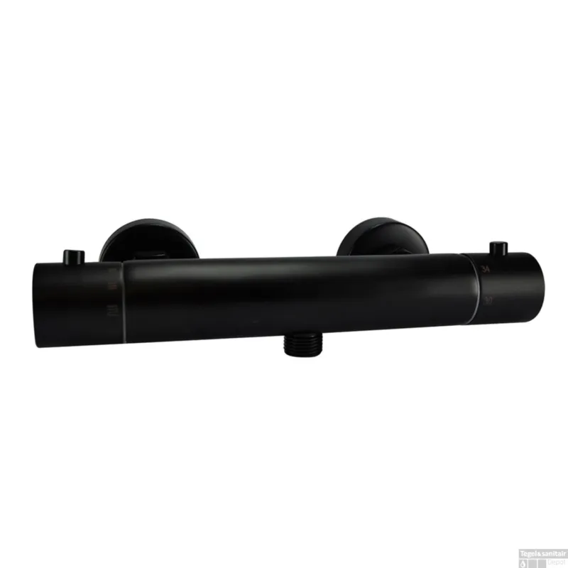 Thermostatische Douchekraan Wiesbaden Rio h.o.h. 15 cm Mat Zwart Voordeelprijs