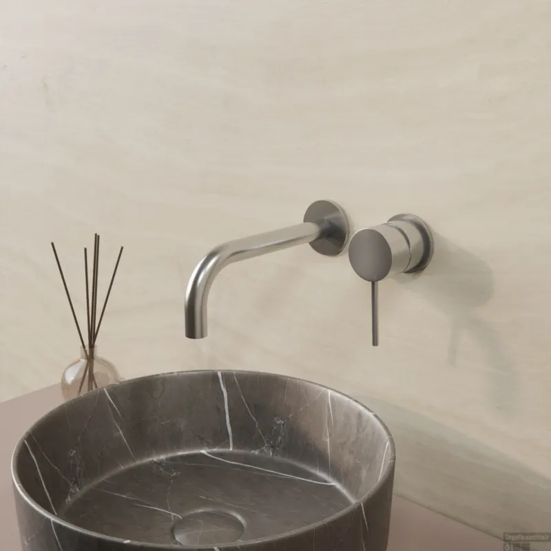 Wastafelkraan BWS Cemal Inbouwkraan Met Coldstart Eenhendel Chroom (inbouw en afbouwdeel) Direct Beschikbaar