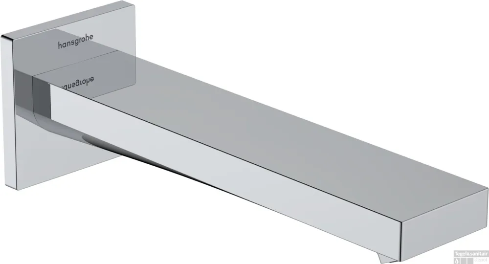 Hansgrohe Tecturis E baduitloop, chroom Gecertificeerd