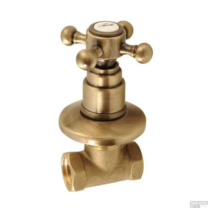 Uitverkoop Kruisgreep Koud Water Sapho Antea 6x6 cm Brons