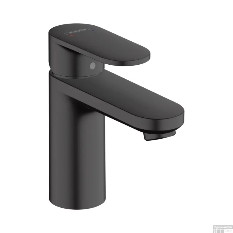Wastafelmengkraan HansGrohe Vernis Blend 100 Eengreeps Zonder Afvoer Mat Zwart Premium