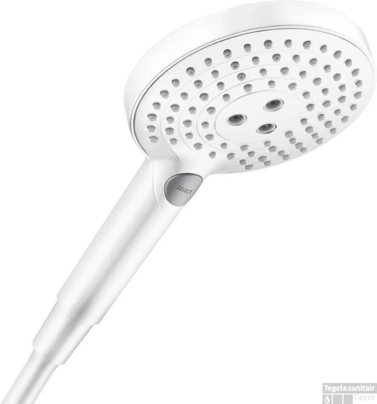 Hansgrohe Raindance Select S handdouche 120 3jet EcoSmart, mat wit Actieprijs