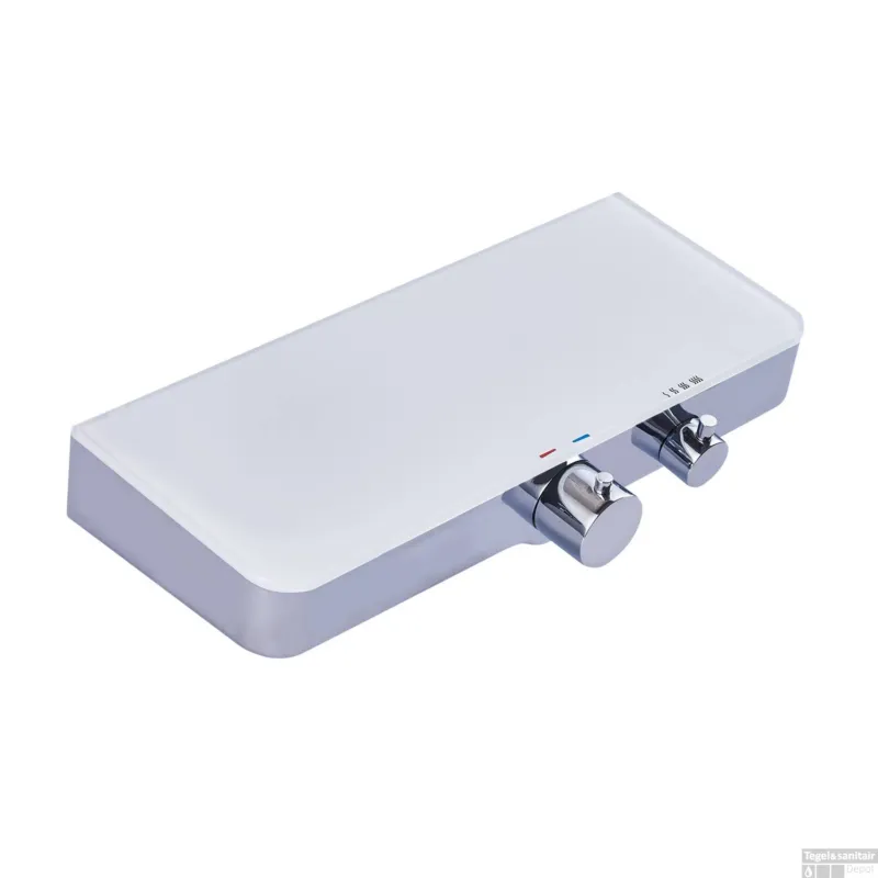 Uitverkoop Thermostatische Douchekraan Schutte Ocean met Planchet Chroom Wit