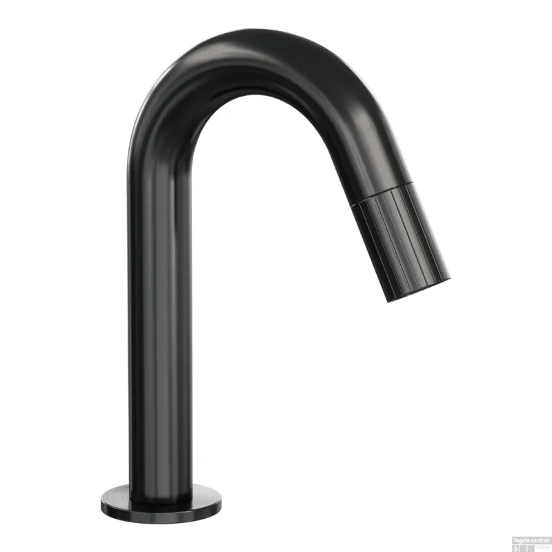 Express Levering Brauer Stripe opbouw fonteinkraan met gebogen uitloop gunmetal geborsteld PVD