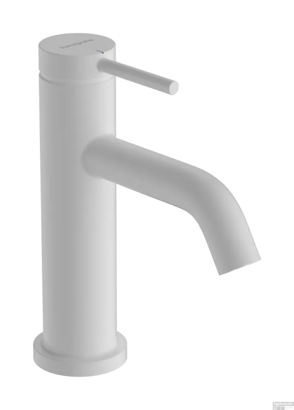 Op = Op Hansgrohe Tecturis S fonteinkraan 80 met rechte greep voor koud water of vooraf ingestelde watertemperatuur zonder waste, mat wit