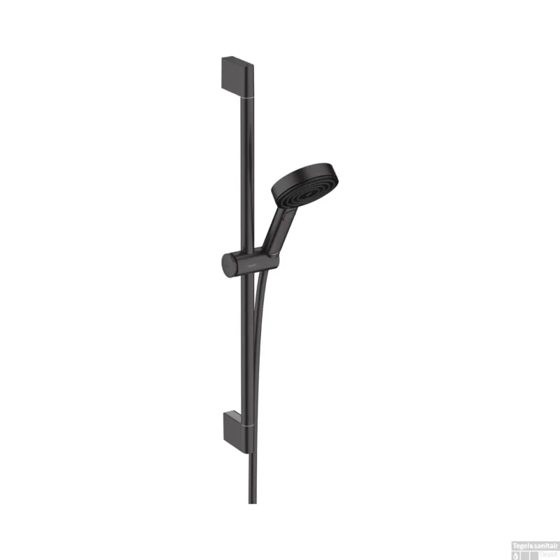 Doucheset HansGrohe Pulsify Select S 3 Jets Relaxation EcoSmart Met Glijstang 90 cm Mat Zwart Flitsaanbieding