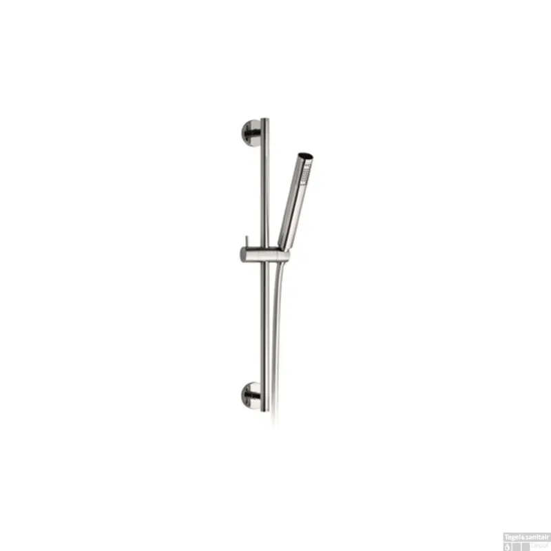 Koopje Glijstangset Plieger Napoli Met Handdouche Staafmodel 1 Stand Doucheslang 150cm En Glijstang 70cm Chroom