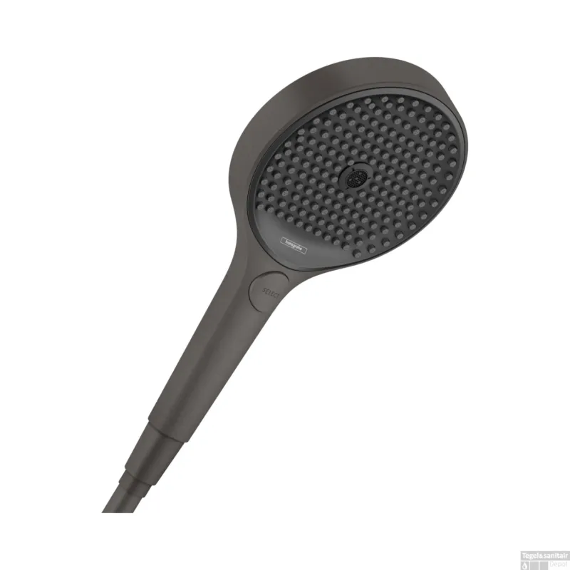 Handdouche Rainfinity HansGrohe 130 3jet EcoSmart Geborsteld Zwart Chroom Aanbieding