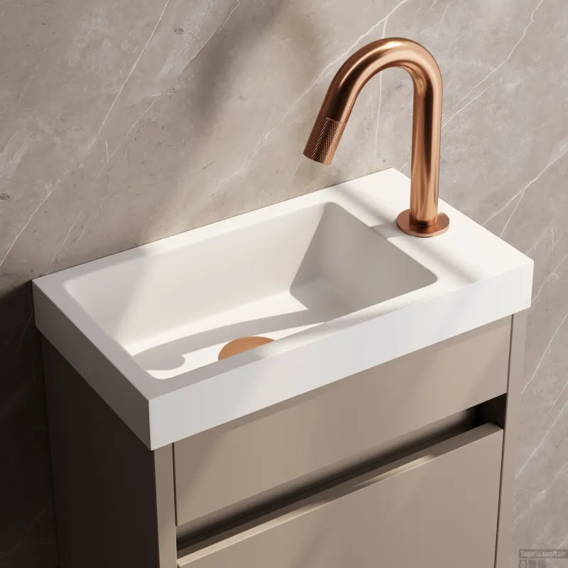 Opbouw Fonteinkraan Brauer Copper Carving Edition Met Gebogen Uitloop Koper Geborsteld PVD Beperkte Voorraad