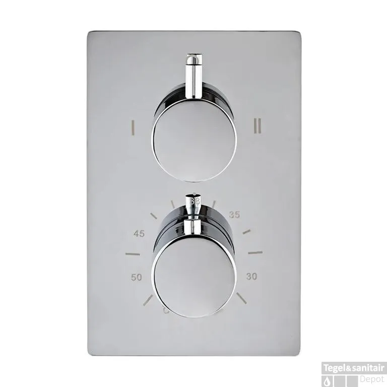 Inbouw Douchekraan BWS Talpa Thermostatisch 16x6 cm Chroom Gereduceerde Prijs