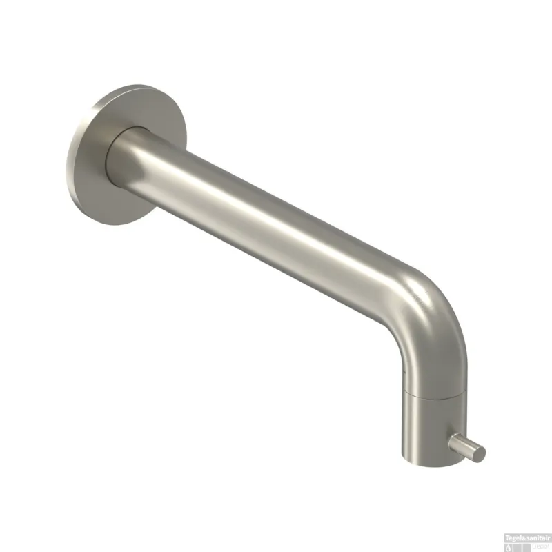Fonteinkraan IVY Bond Inkortbaar Wandmodel 1/2 Aansluiting Geborsteld Nickel PVD Nieuw