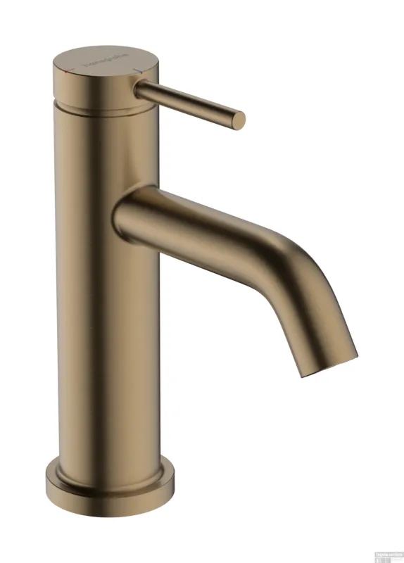 Shop Nu Hansgrohe Tecturis S ééngreeps wastafelkraan 80 CoolStart zonder waste, Brushed Bronze
