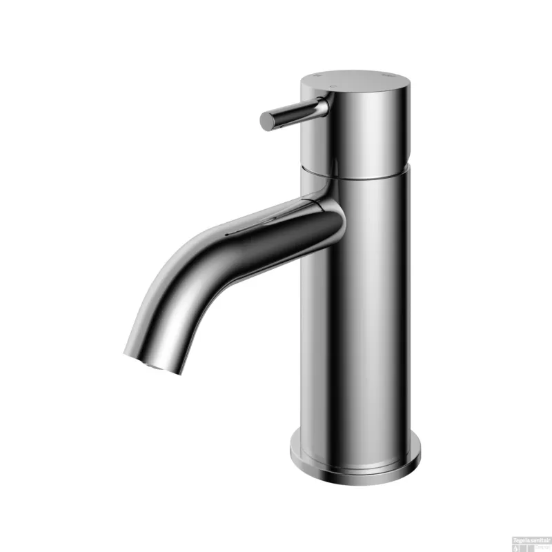 Hoge Kwaliteit Wastafelmengkraan Hotbath Cobber 1-hendel Gebogen 14.3 cm Chroom