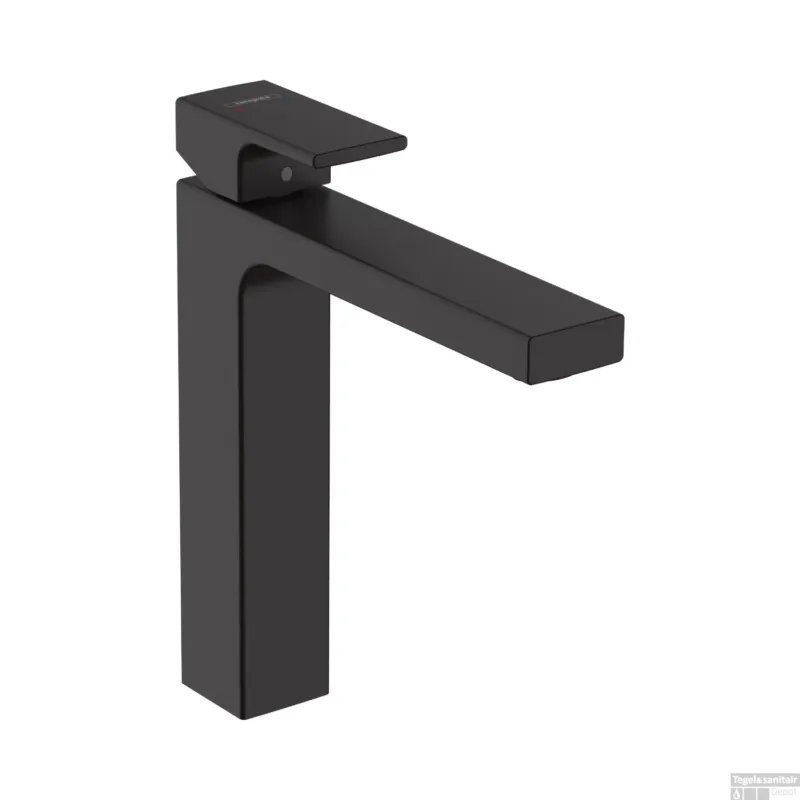 Nu Kopen Wastafelmengkraan HansGrohe Vernis Shape Eengreeps 230 Zinc Met Trekwaste Mat Zwart
