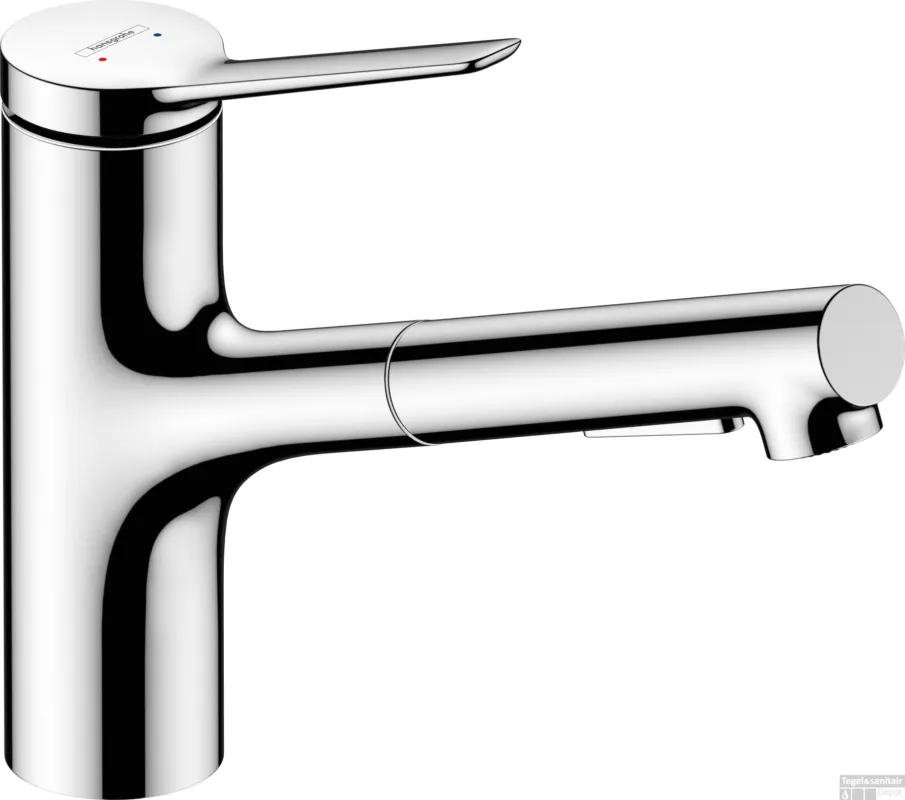 Veilige Betaling Hansgrohe Zesis M33 ééngreeps keukenmengkraan 150 Eco uittrekbare vuistdouche, 2jet, chroom