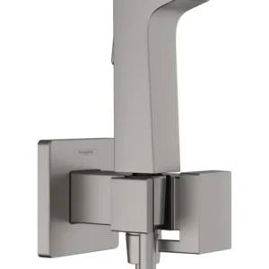 Exclusieve Aanbieding Hansgrohe bidethanddouche 1jet E EcoSmart voor koud water met douchehouder en doucheslang 125 cm, Brushed Black Chrome