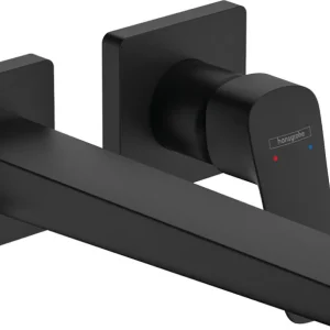 Hansgrohe Logis Fine ééngreeps wastafelmengkraan inbouw voor wandmontage voorsprong 20,5 cm, mat zwart Shop Nu
