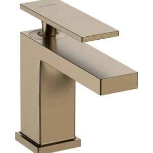 Hansgrohe Tecturis E fonteinkraan 80 met rechte greep voor koud water of vooraf ingestelde watertemperatuur zonder waste, Brushed Bronze Weekendaanbieding