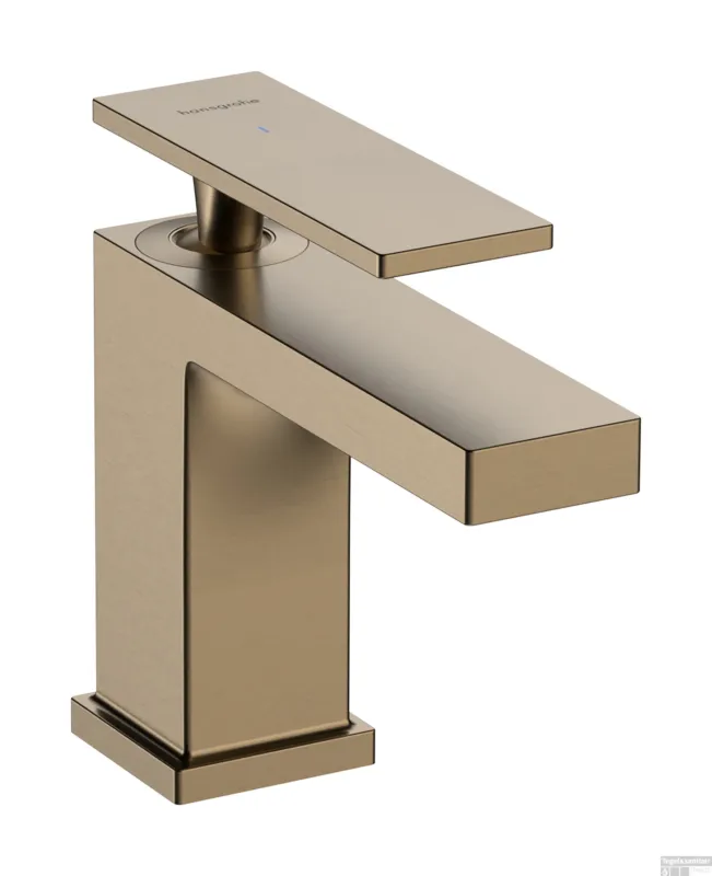 Hansgrohe Tecturis E fonteinkraan 80 met rechte greep voor koud water of vooraf ingestelde watertemperatuur zonder waste, Brushed Bronze Weekendaanbieding