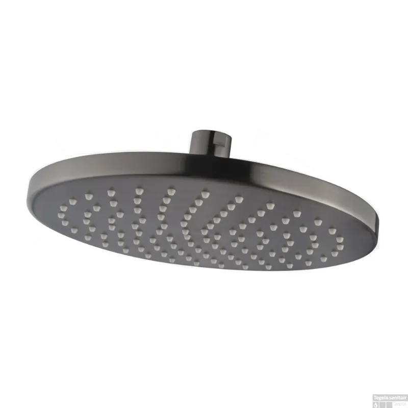 Luxe Hoofddouche Wiesbaden Rond 20 cm Gunmetal Rechtstreeks Van De Fabrikant
