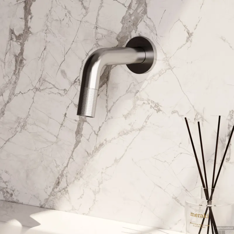 Beperkt Aanbod Inbouw Fonteinkraan Brauer Brushed Carving Edition Inkortbaar RVS Geborsteld PVD