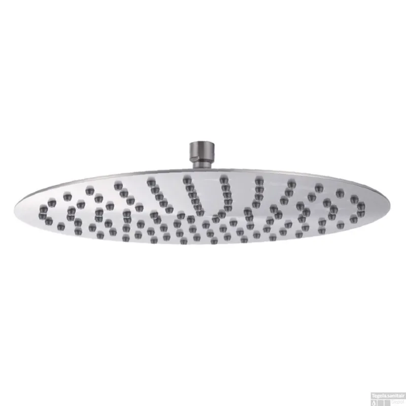 Wiesbaden Caral Hoofddouche UFO Ultra plat 30cm Rond RVS Hete Deal