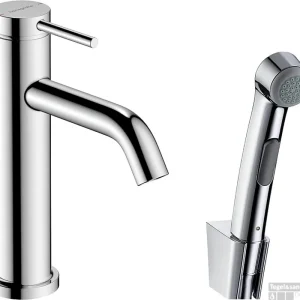 Direct Beschikbaar Hansgrohe Tecturis S ééngreeps wastafelkraan 110 met bidet handdouche en doucheslang 160 cm, chroom