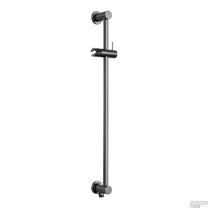Glijstang Brauer Gunmetal Edition met Geïntegreerde Wandaansluitbocht Geborsteld Gunmetal Flitsaanbieding