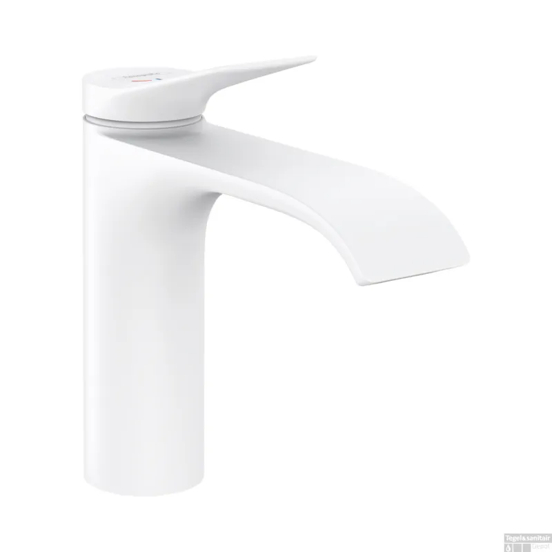 Wastafelmengkraan HansGrohe Vivenis Eengreeps 110 CoolStart Zonder Afvoer Mat Wit Actieprijs