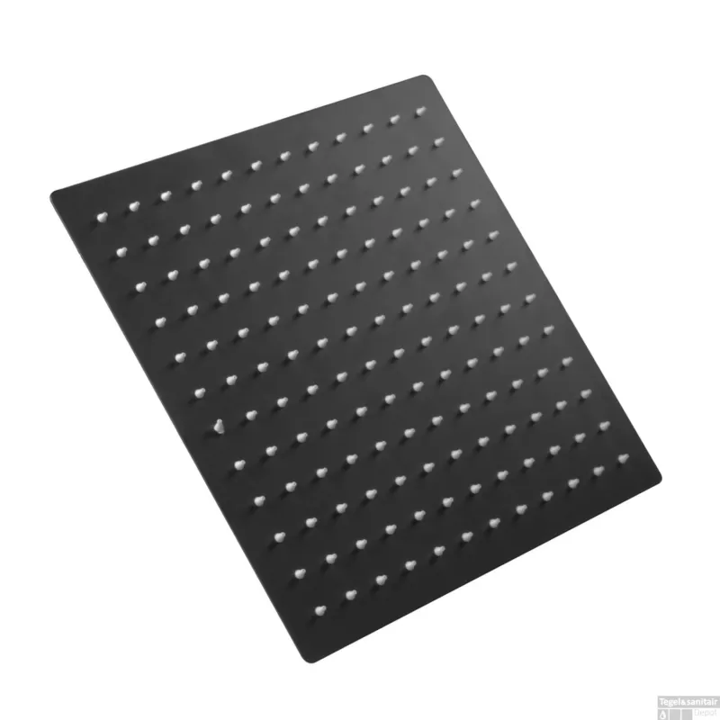 Inbouw Douchekop BWS Mia 30x30cm Mat Zwart Op = Op