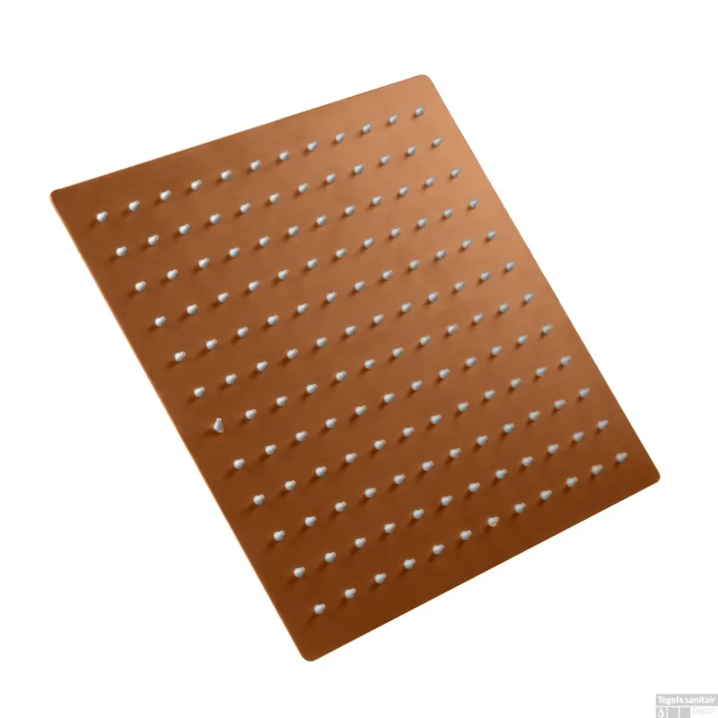 Inbouw Douchekop BWS Mia 30x30cm Geborsteld Koper Koopje