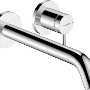 Hansgrohe Tecturis S ééngreeps wastafelkraan inbouw voor wandmontage, met uitloop 22,5 cm, chroom Must-Have