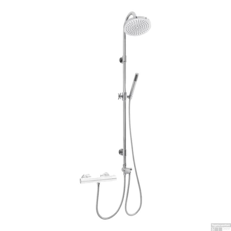 Beperkte Voorraad Douchecombinatie Wiesbaden Altara Incl. omstel, Douchekop 20cm OP=OP