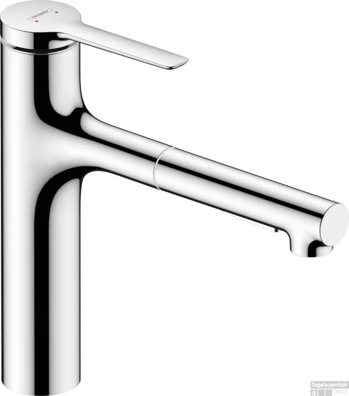Hansgrohe Zesis M33 ééngreeps keukenmengkraan 160 met uittrekbare vuistdouche 2jet, chroom Beste Prijs