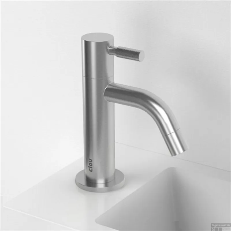 Actieprijs Fonteinkraan Clou Freddo 2 9x14.5cm RVS Geborsteld