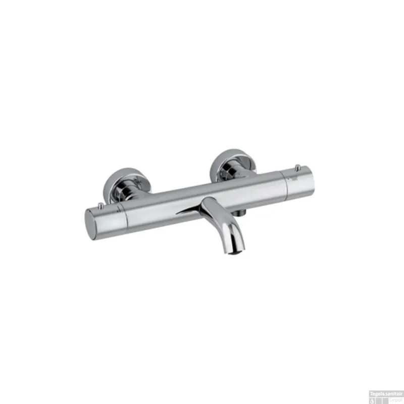Seizoensaanbieding Badkraan Thermostatisch Plieger Napoli Met Omstel HOH 15cm Cool Body Chroom