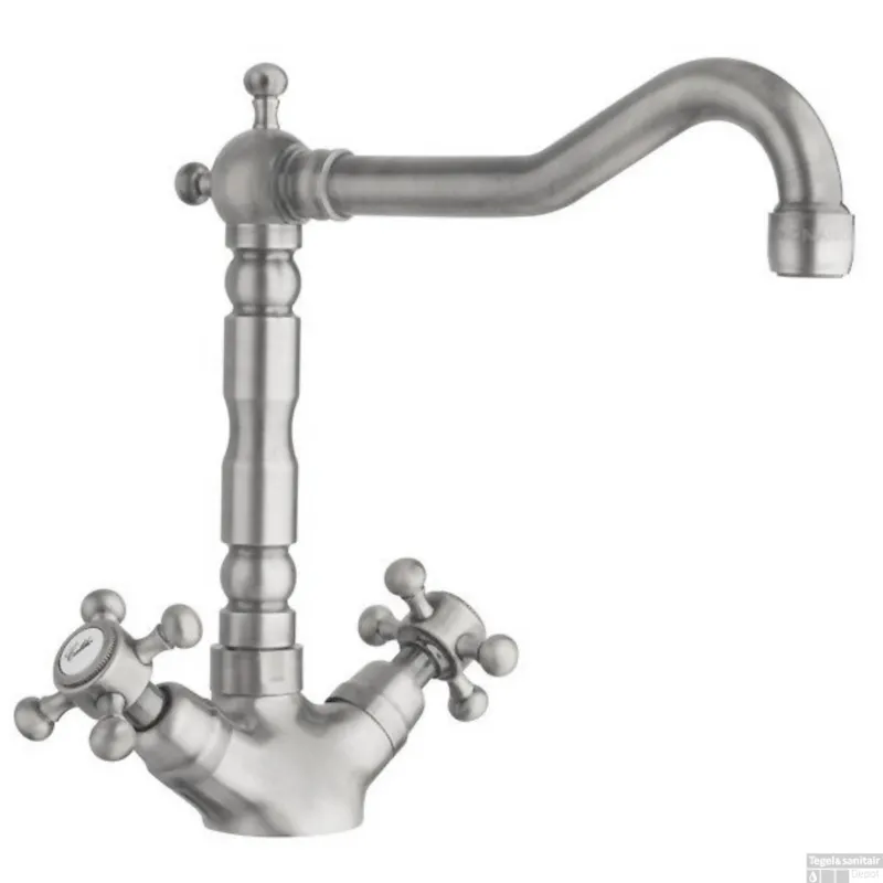 Keukenkraan Hoog Retro Sapho Antea 24 cm Zilver Weekendaanbieding