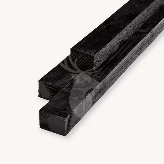 Betaalbaar Douglas balk | zwart - RAL9005 | 5x7 cm | 300 cm