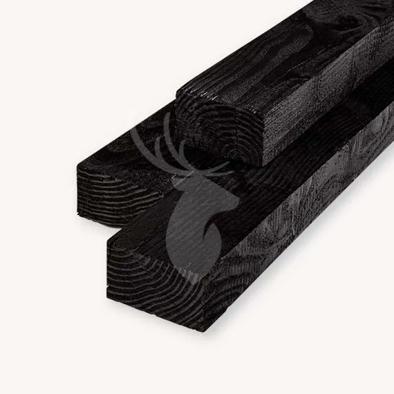 Douglas balk | zwart - RAL9005 | 7x12 cm | 300 cm Nu Kopen
