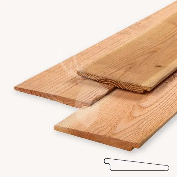 Douglas zweeds rabatdeel | blank | 12/25 x 19,5 cm | 300 cm Betrouwbaar