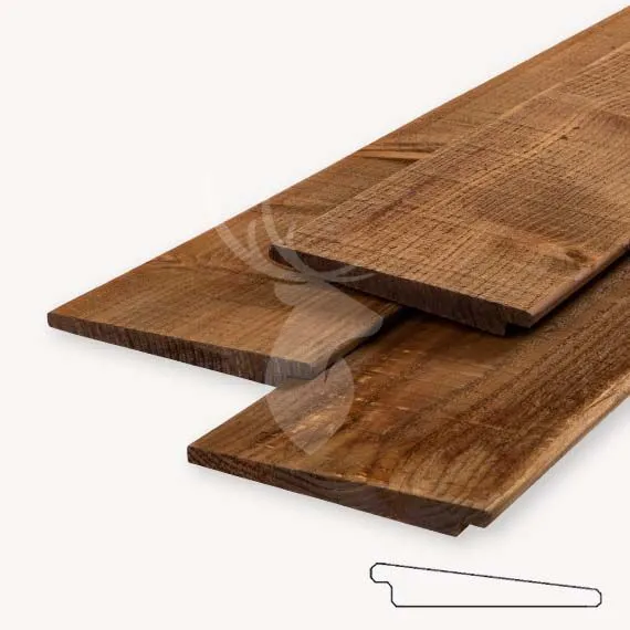 Favoriet Douglas zweeds rabatdeel | bruin geïmp. | 19,5 cm | 300 cm