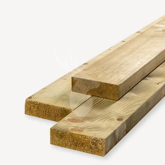 Vuren balk | groen geïmp. | 4,5x14,5 cm | 300 cm Superprijs