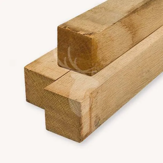 Eiken paal | 12,5x12,5 cm | 200 cm Tijdelijk Beschikbaar